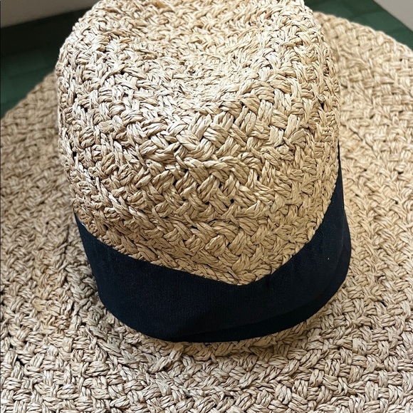 San Diego Hat Company Tan and Black Straw Hat - Picture 11 of 12